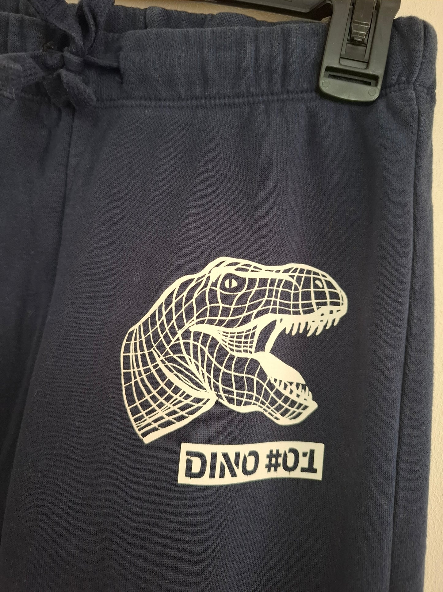5-6y: Navy Dino Joggers