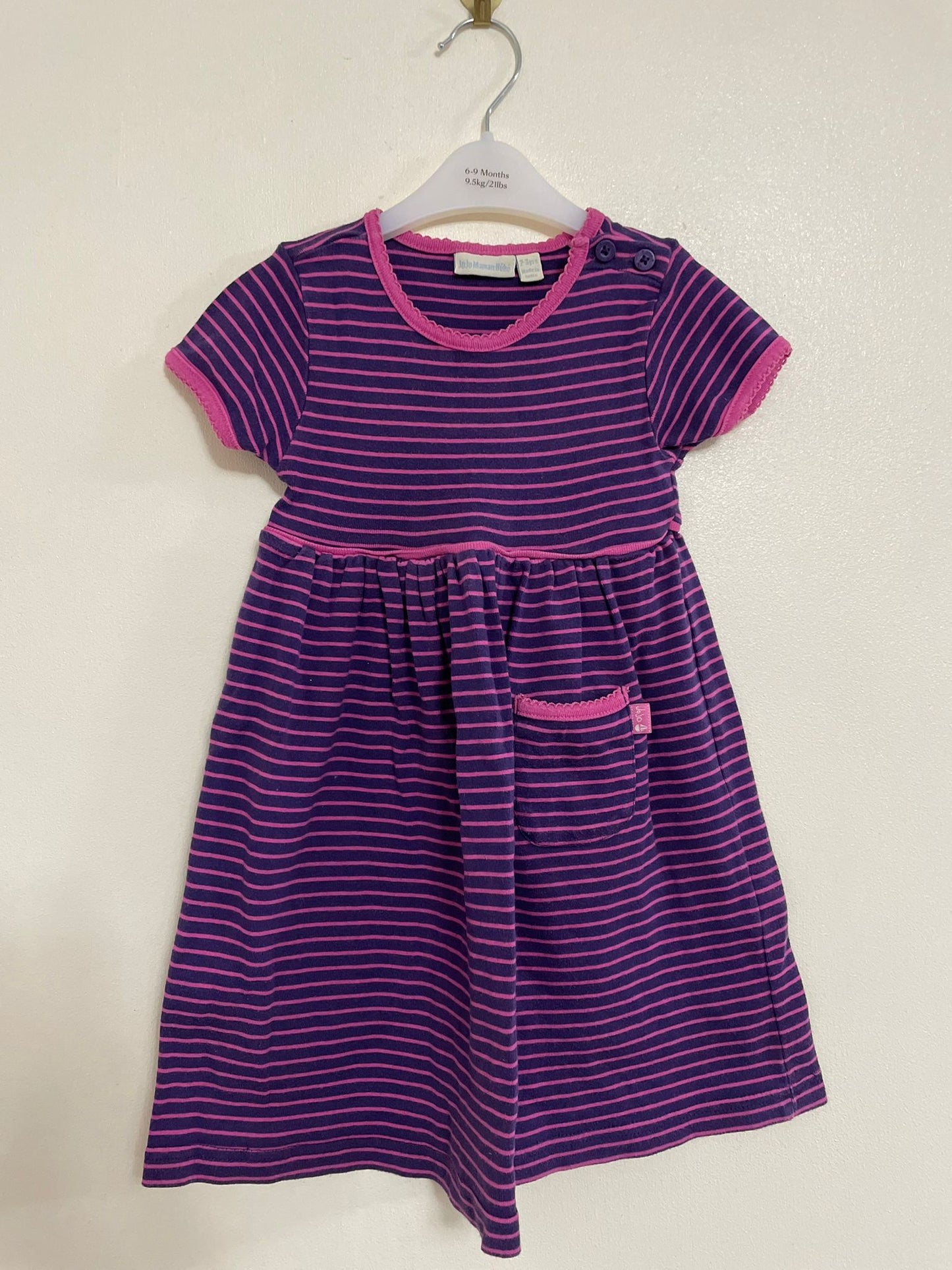 2-3y: Jojo Stripy Cotton Dress