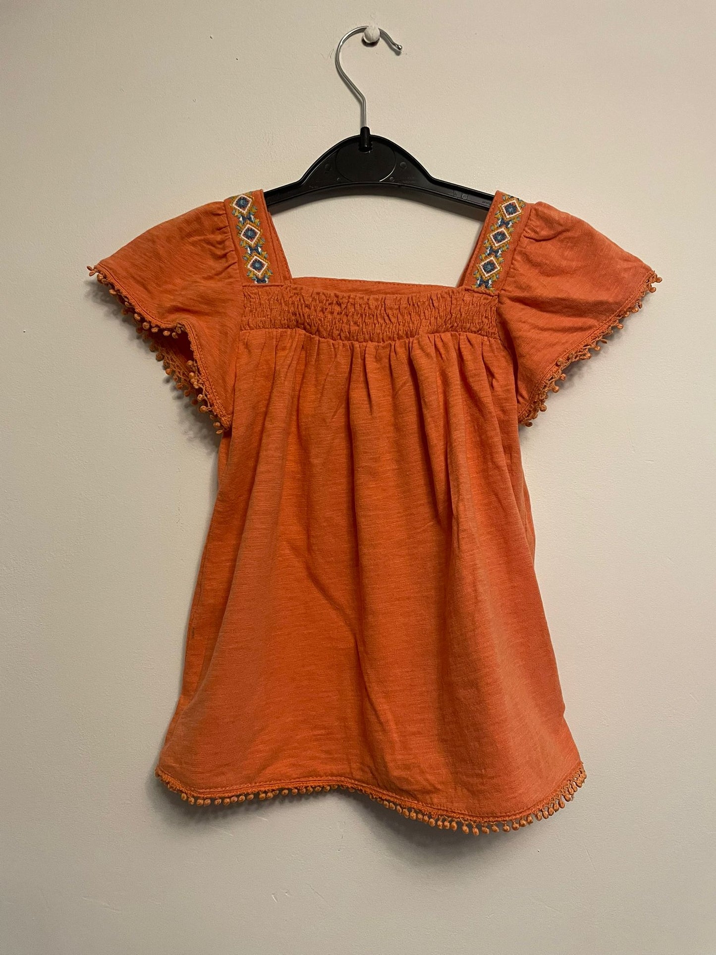 4-5y: Embroidered Cotton Top