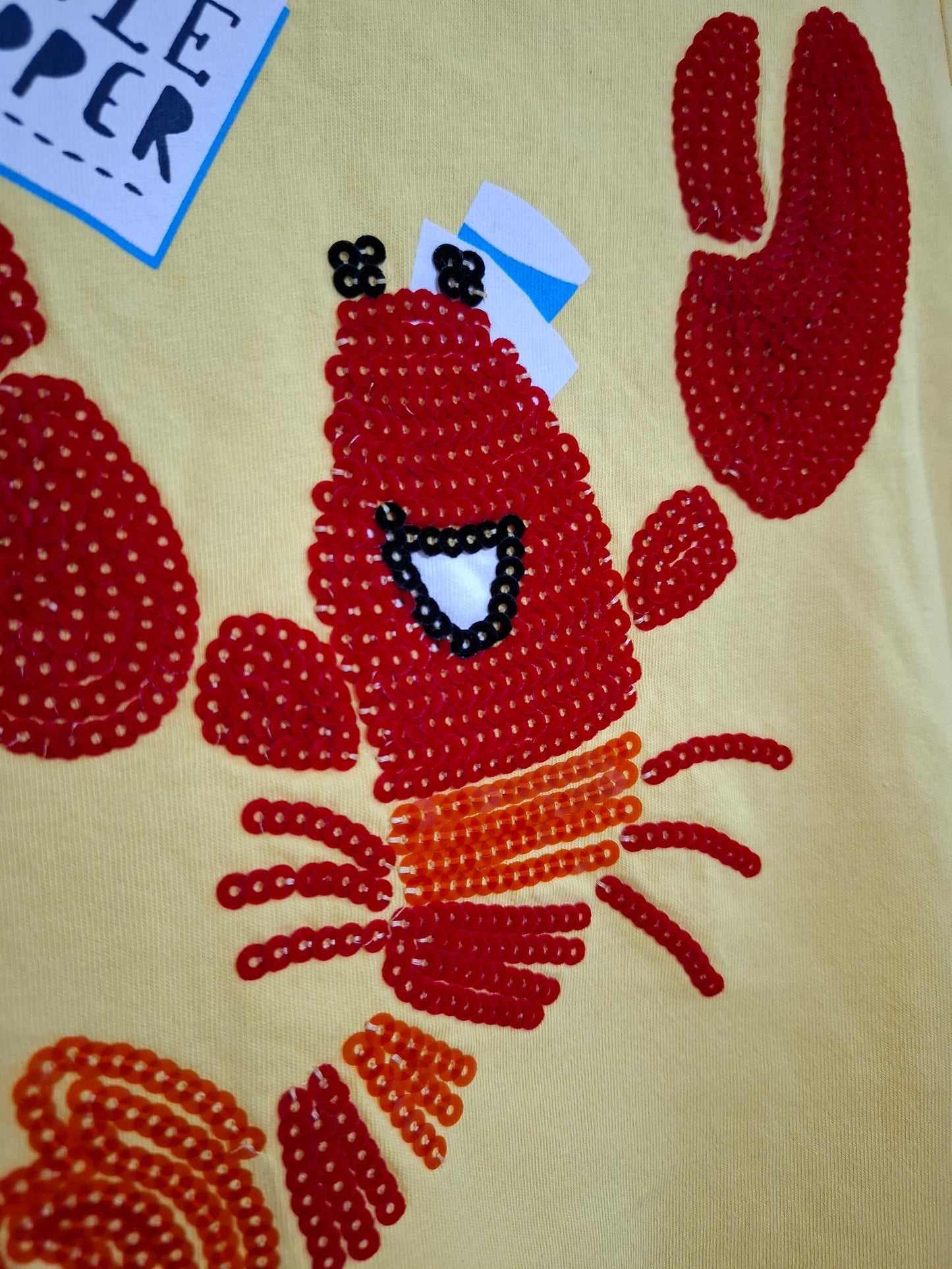 2-3y: "Little Nipper" T-shirt with Sequin Detail