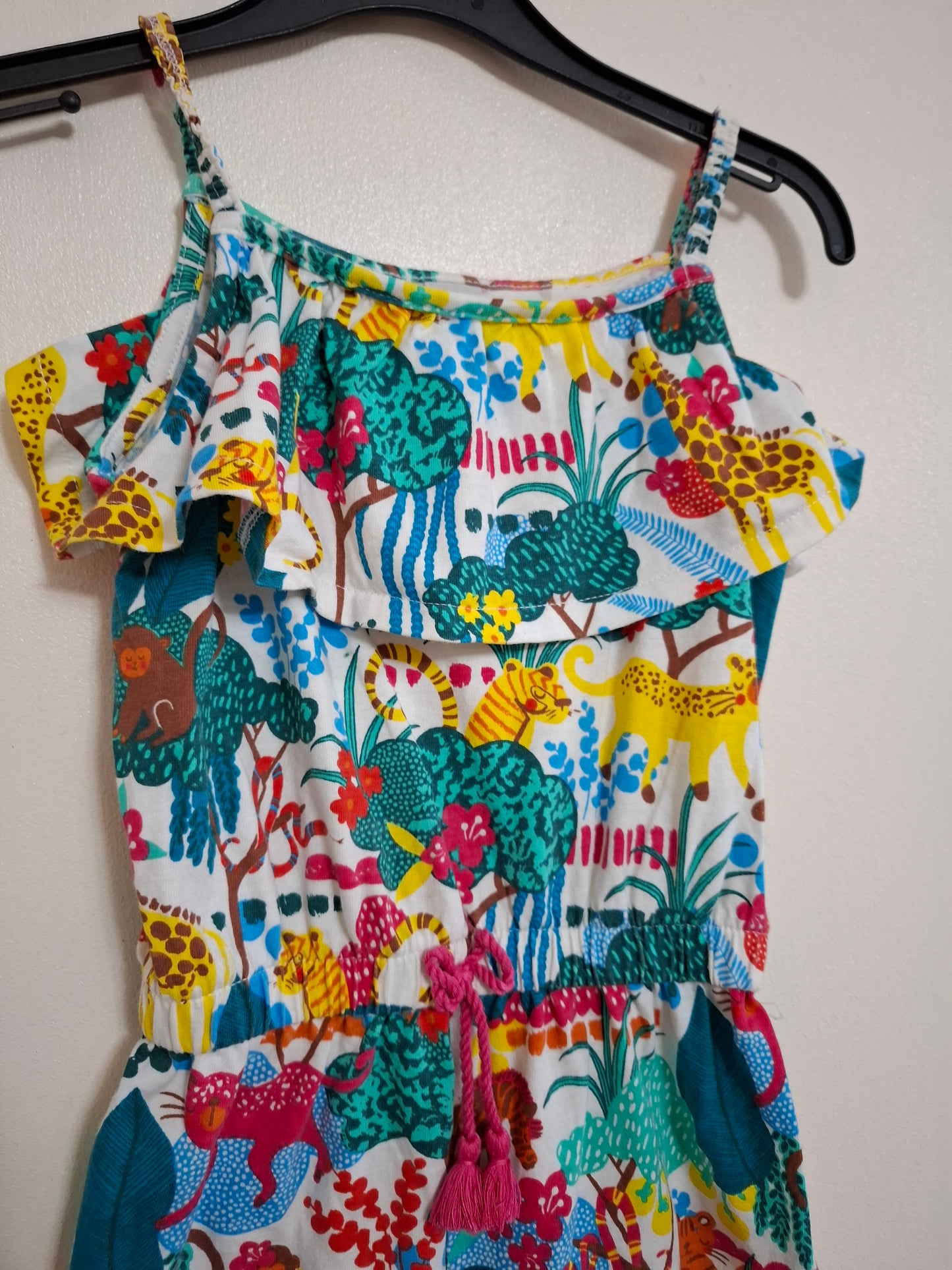3-4y: Jungle Themed Cotton Romper