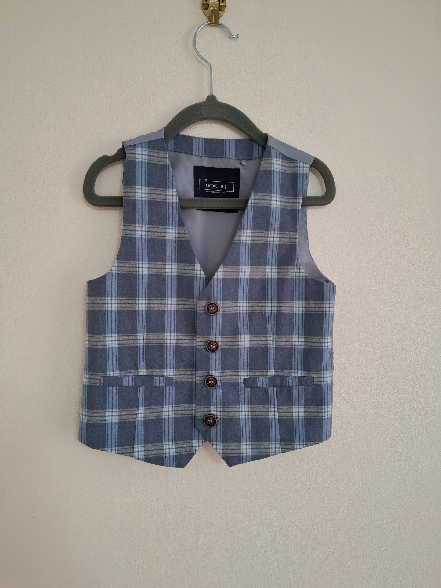 2-3y: Next Chequered Waistcoat