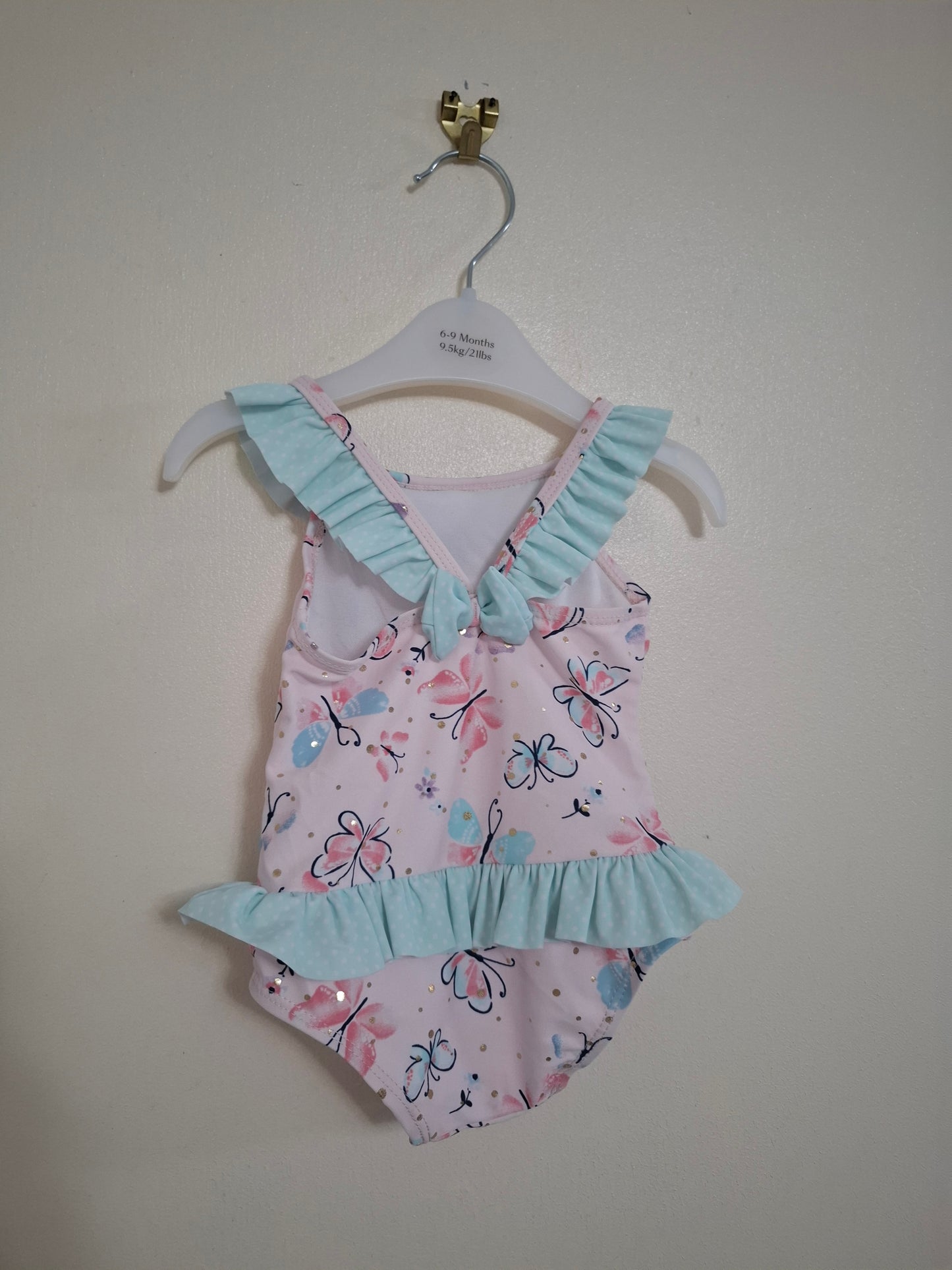 0-3m: Frilly Butterfly Swimming Costume