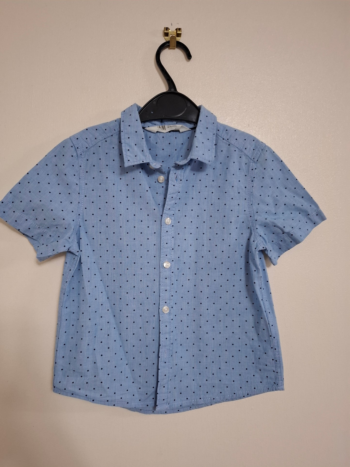 4-5y: Cotton Short Sleeved Shirt
