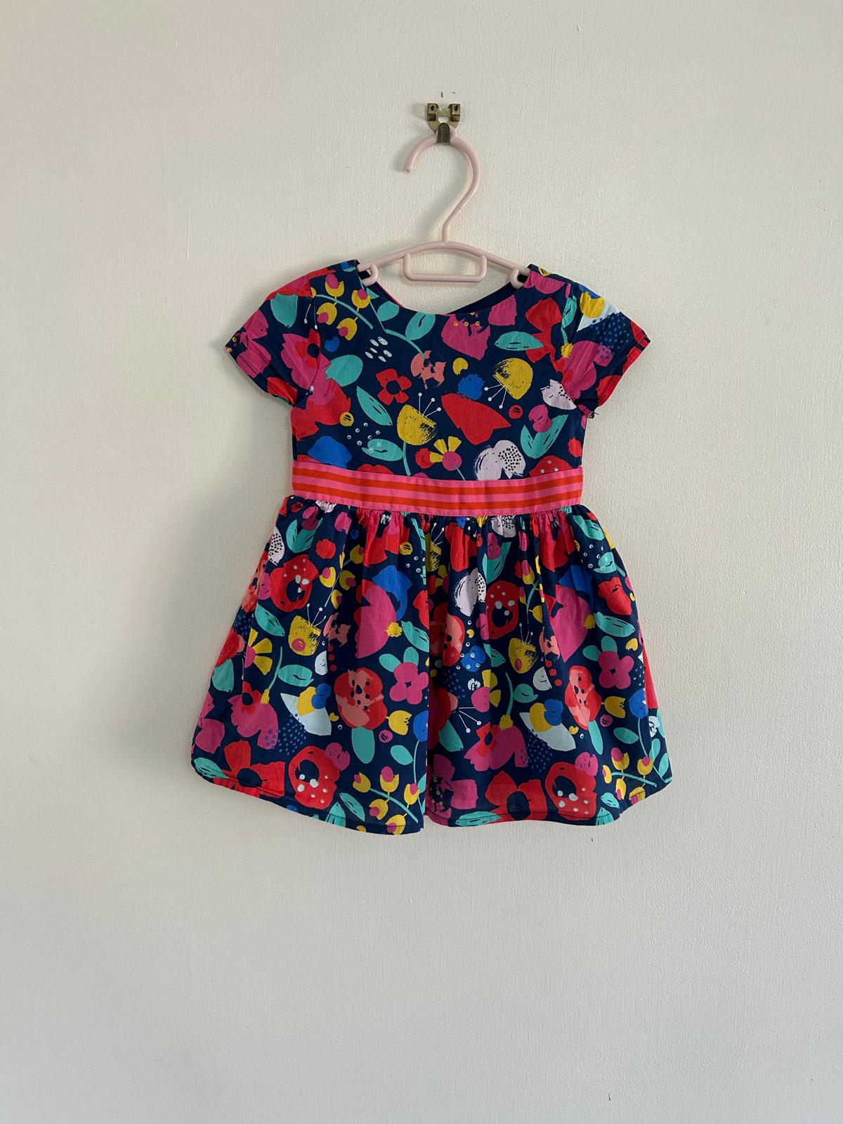 12-18m: Flowery Pattern Dress