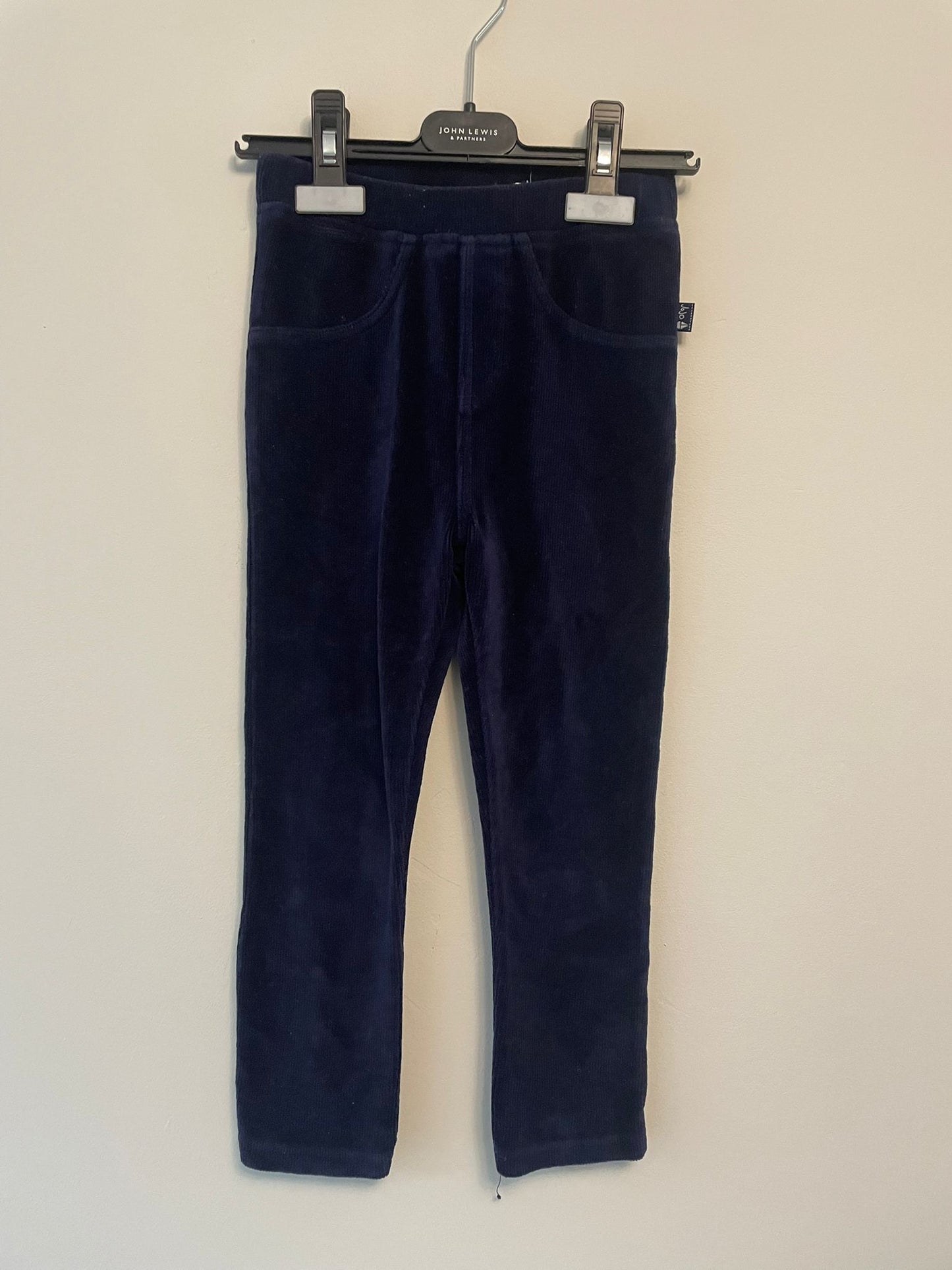 5-6y: Jojo Navy Corduroy Leggings