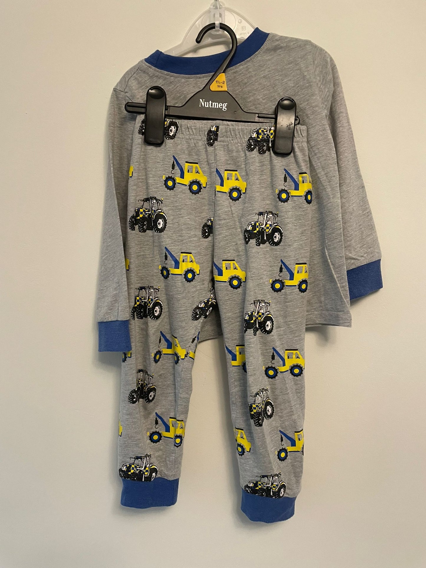 3y: 100% Cotton Tractor Pyjamas