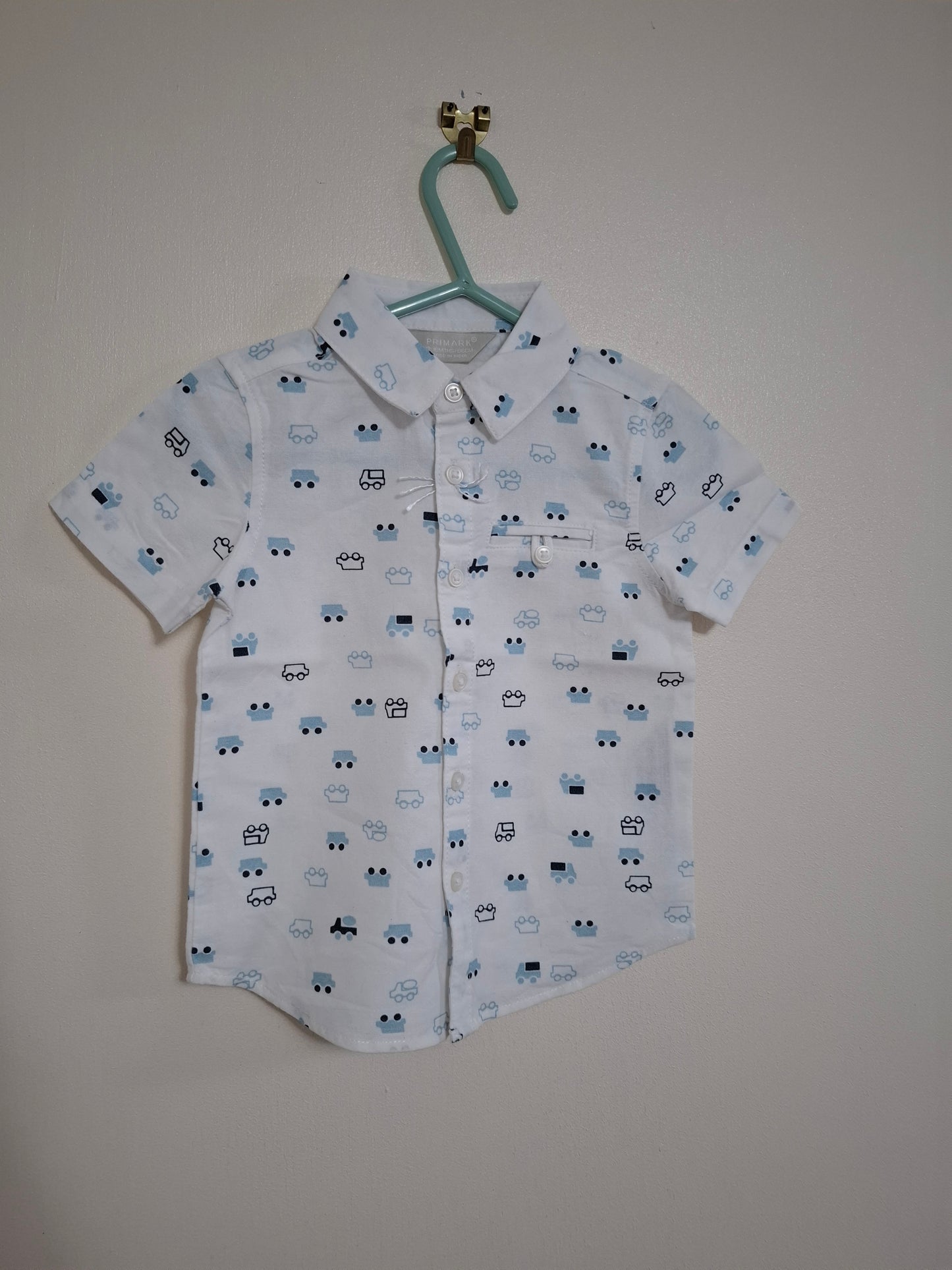 12-18m: NWOT Car Short Sleeved Shirt