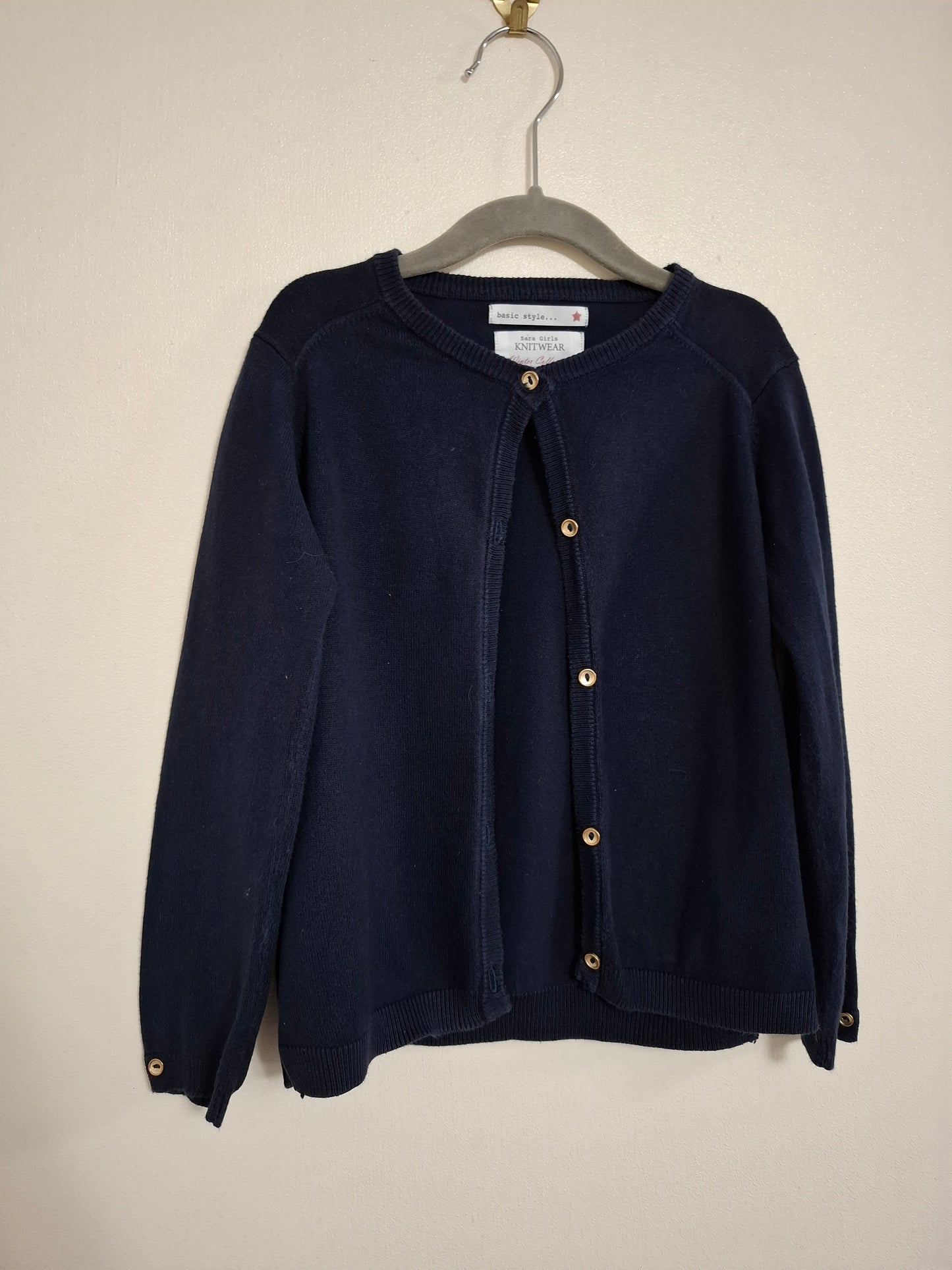 6 years: Zara Navy Cardigan