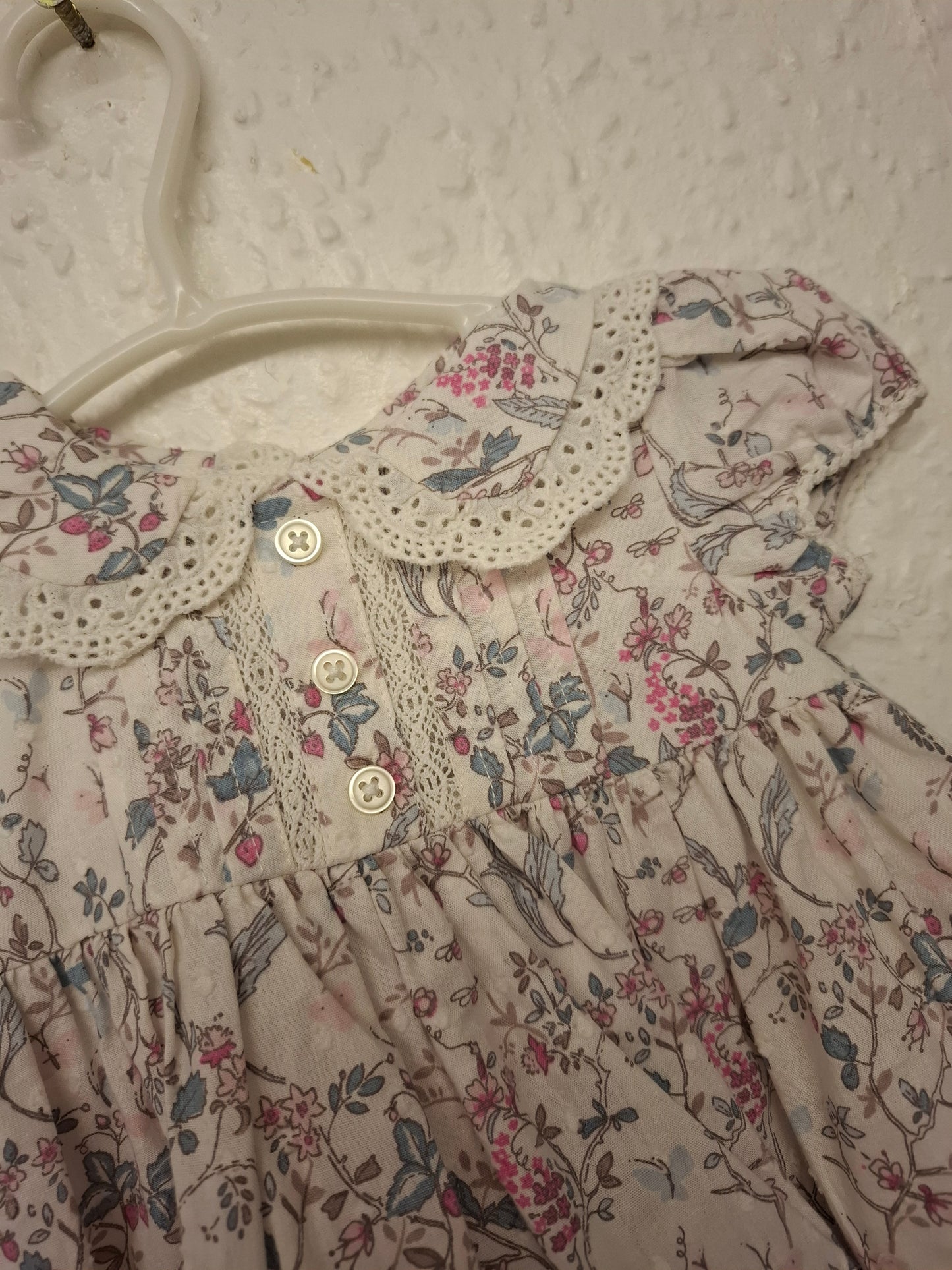 First Size: Next Frilled Floral Dress and Matching Knickers