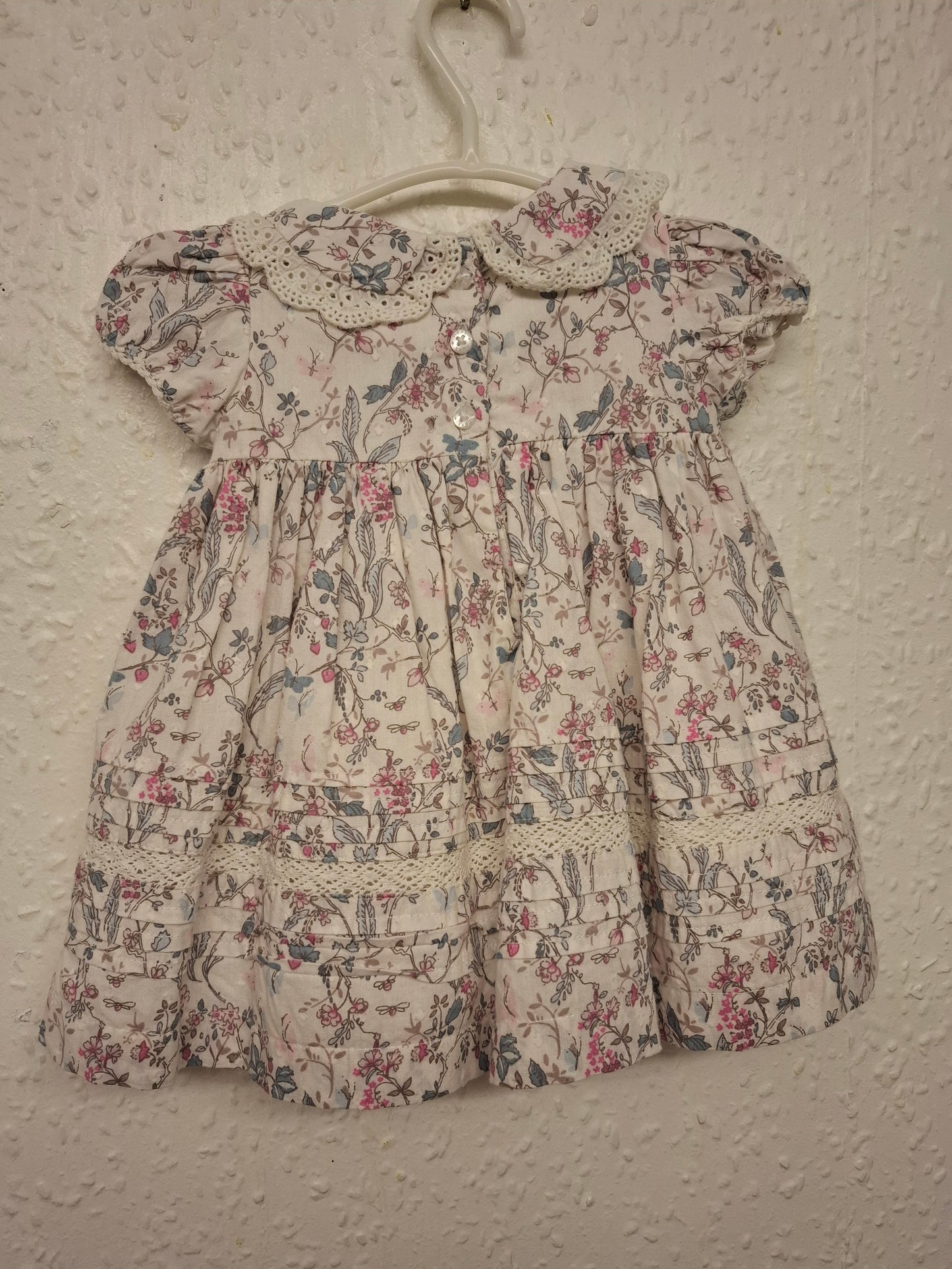First Size: Next Frilled Floral Dress and Matching Knickers