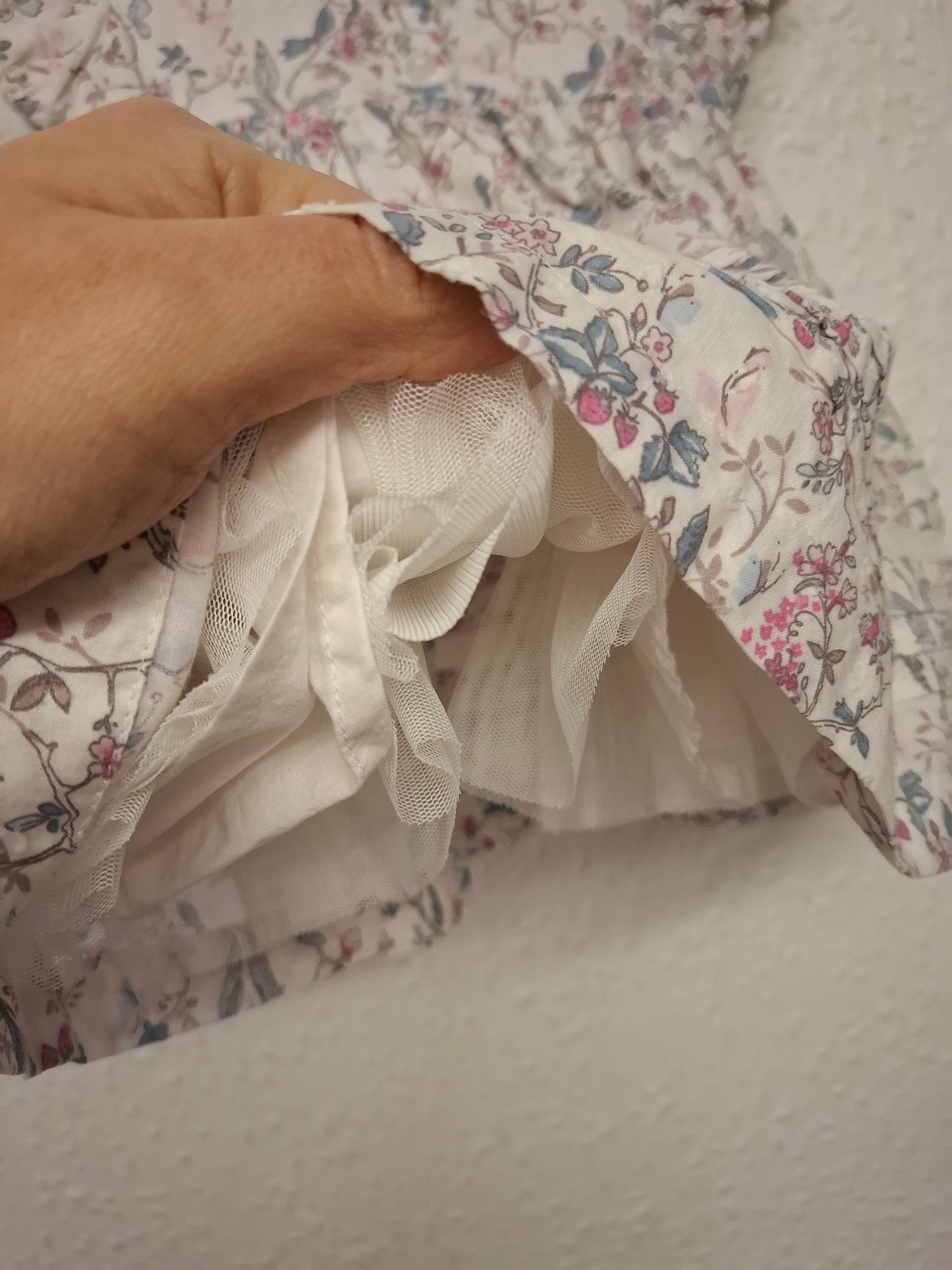 First Size: Next Frilled Floral Dress and Matching Knickers