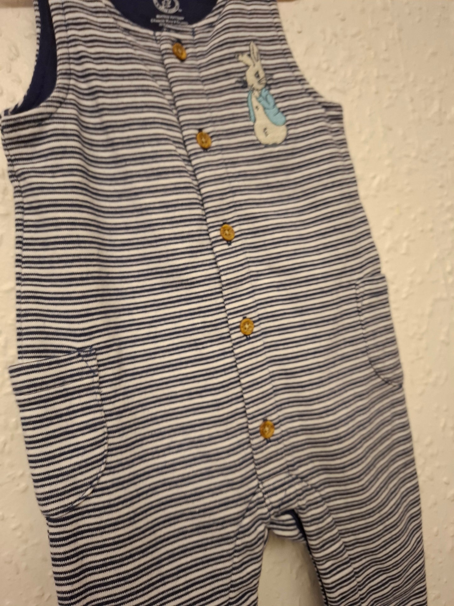 3-6 months: M&S Peter Rabbit Jersey Dungarees
