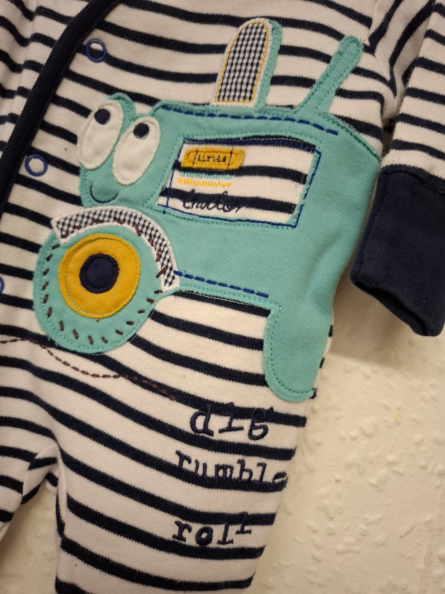 First Size: Next Tractor Sleepsuit