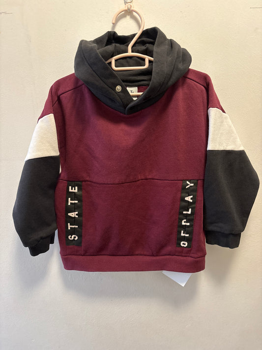 5yrs “State of play” Block Coloured Hoody