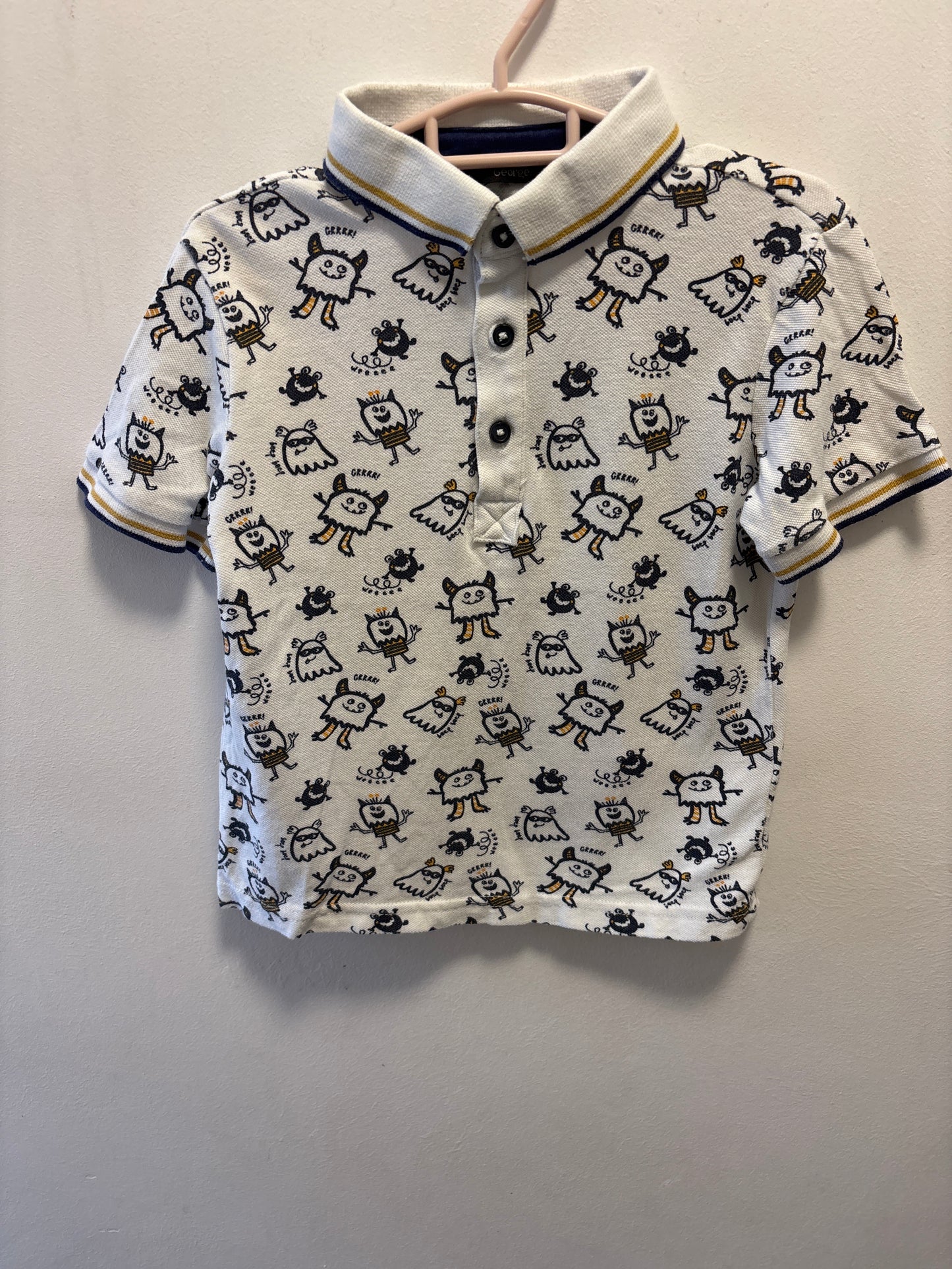 4-5y: “monster” Polo Top