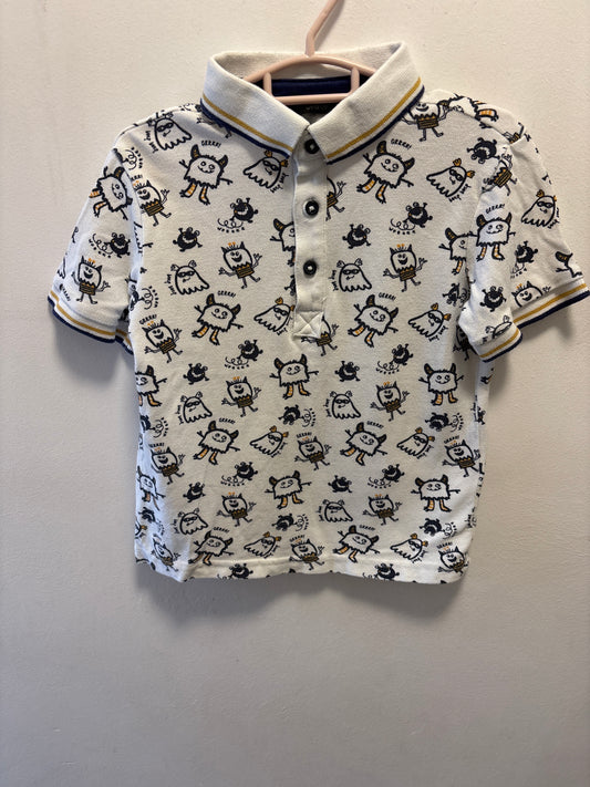 4-5y: “monster” Polo Top