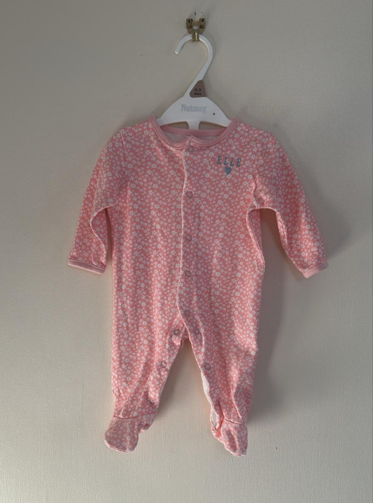 3-6m: Elle Sleepsuit