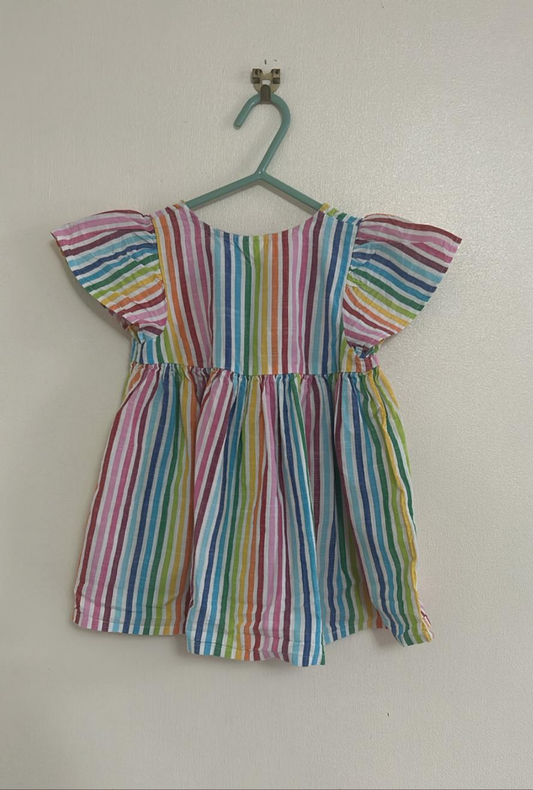 9-12m: Next Rainbow Cotton Dress