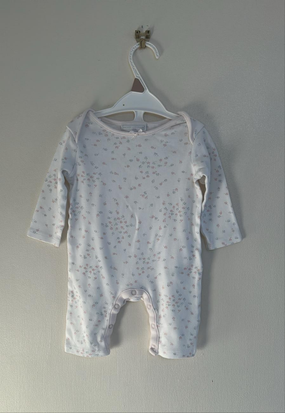 3-6m: Little White Company Footless Sleepsuit
