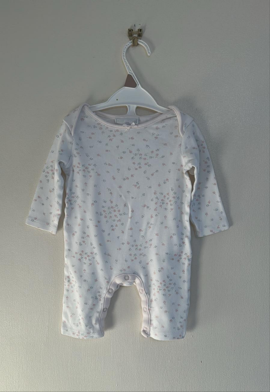 3-6m: Little White Company Footless Sleepsuit