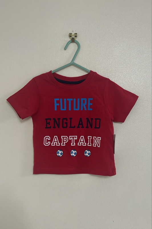 9-12m: Bnwt "Future England Captain" T-shirt