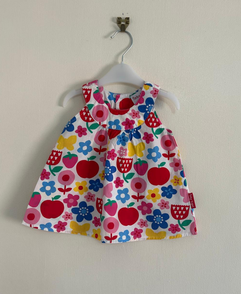 0-3m: Toby Tiger Dress and matching knickers