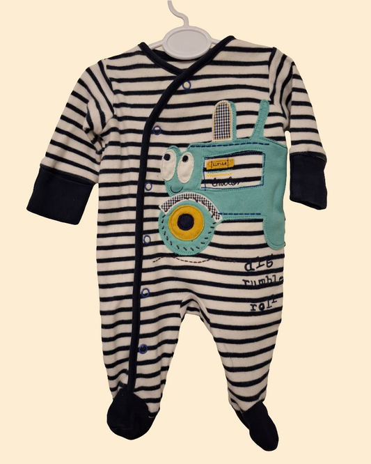 First Size: Next Tractor Sleepsuit