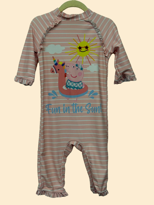 3-4y: Peppa Pig 'Fun in the Sun' All-in-one Swimsuit