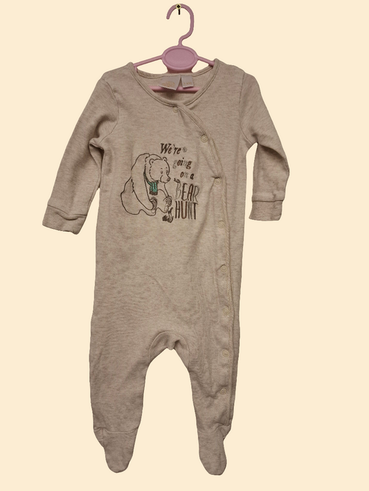 0-3 months: "We're Going On a Bear Hunt" Sleepsuit