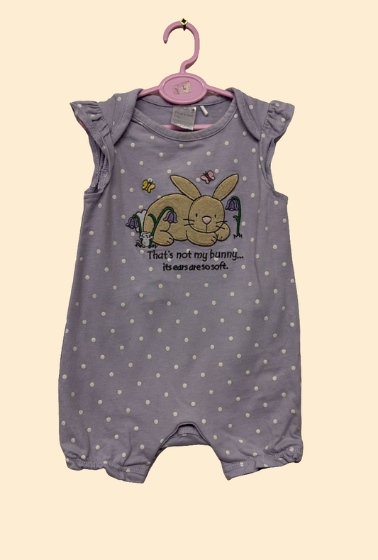 3-6m: 'That's not my bunny...' Romper