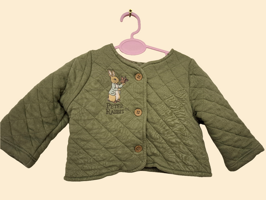 0-3 months: Quilted Peter Rabbit Jacket