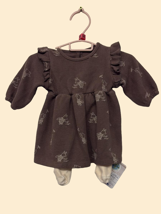 0-3 months: Disney Baby "Piglet" Dress and Tights