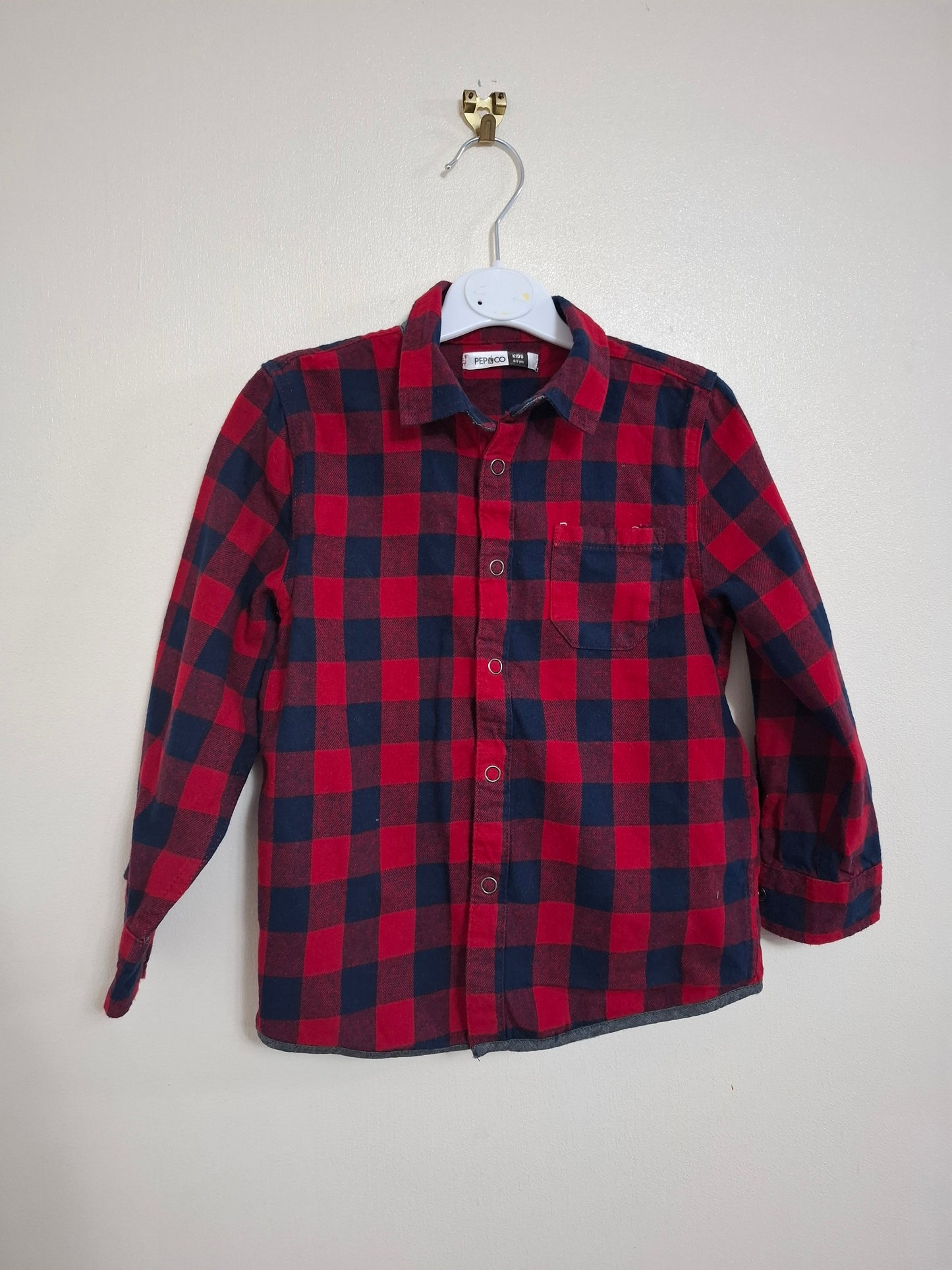 4-5y: Tartan Flannel Shirt