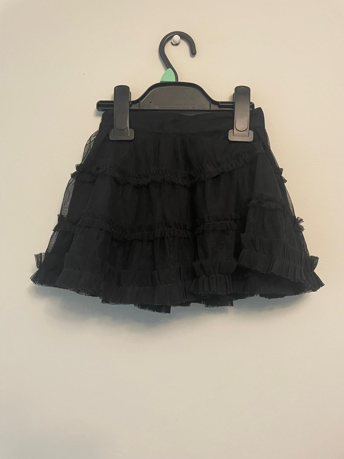 12-18m: Black Netted Rah Rah Skirt
