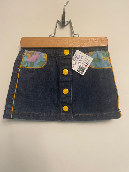 2-3y: Little Bird Denim Skirt