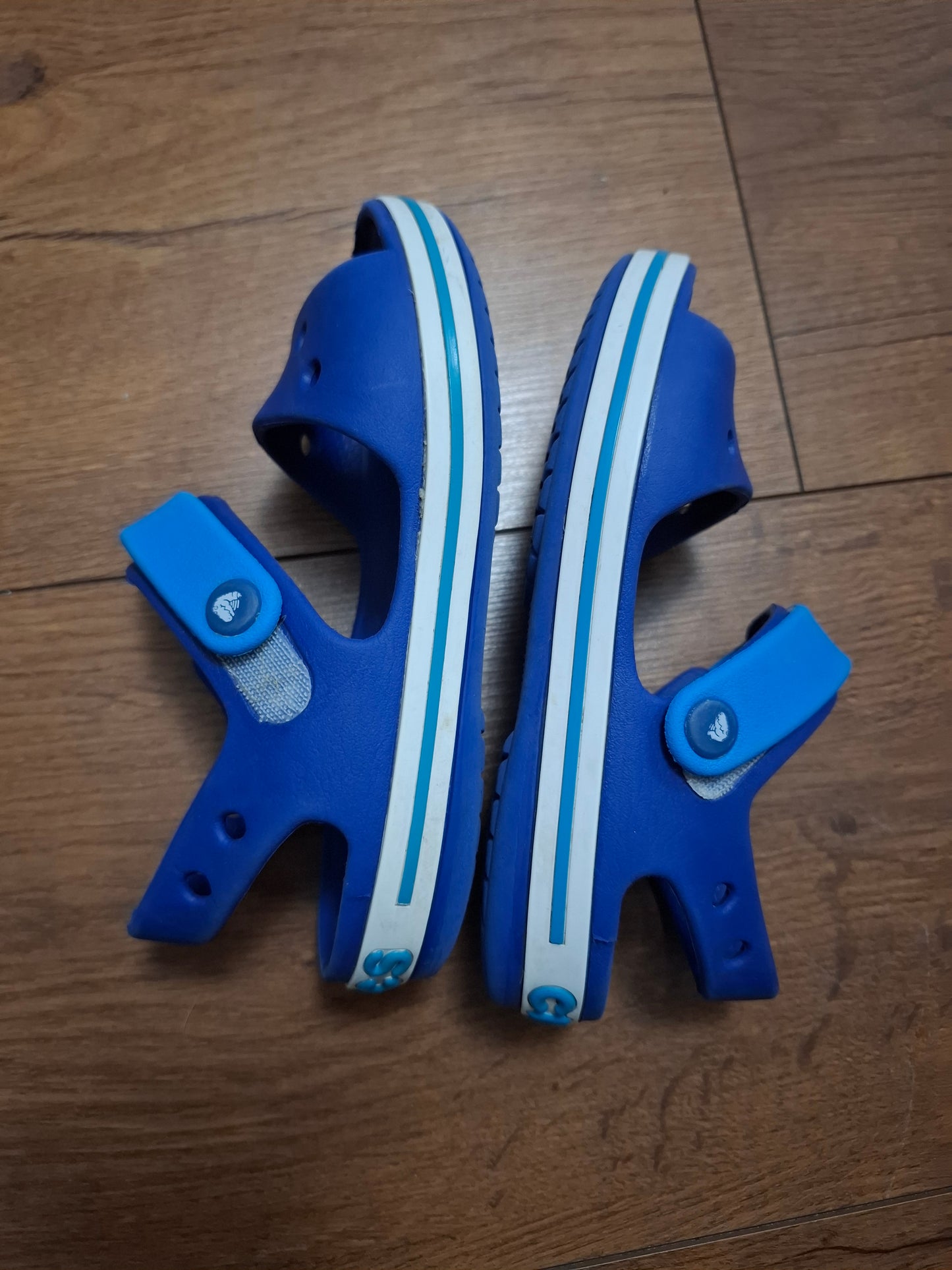 Size 11: Blue Crocs
