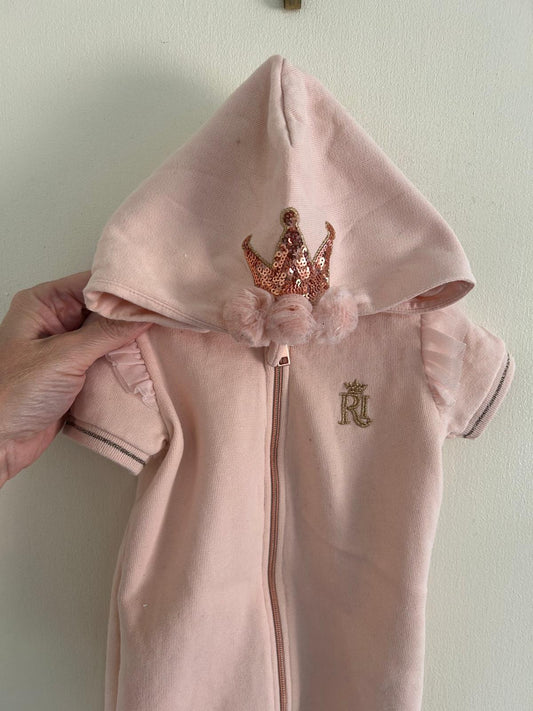 3-6m: River Island Zip Up Romper