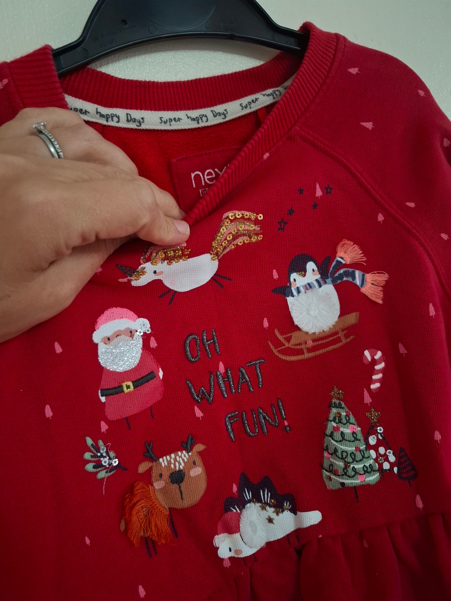 5-6y: Next Christmas Tunic Jumper