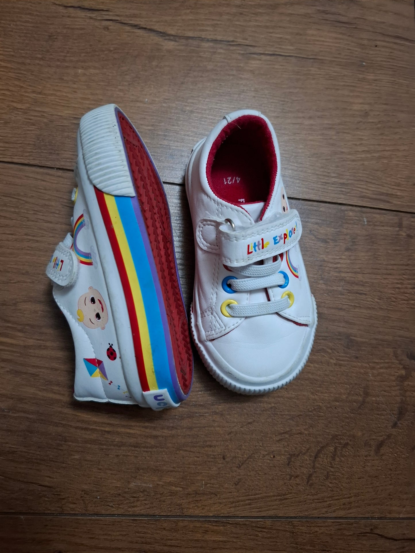 Size 4: Cocomelon 'Little Explorer' Velcro Trainers