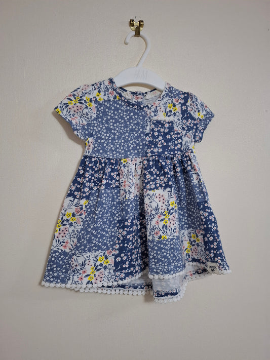 3-6m: Cotton Mantaray Dress