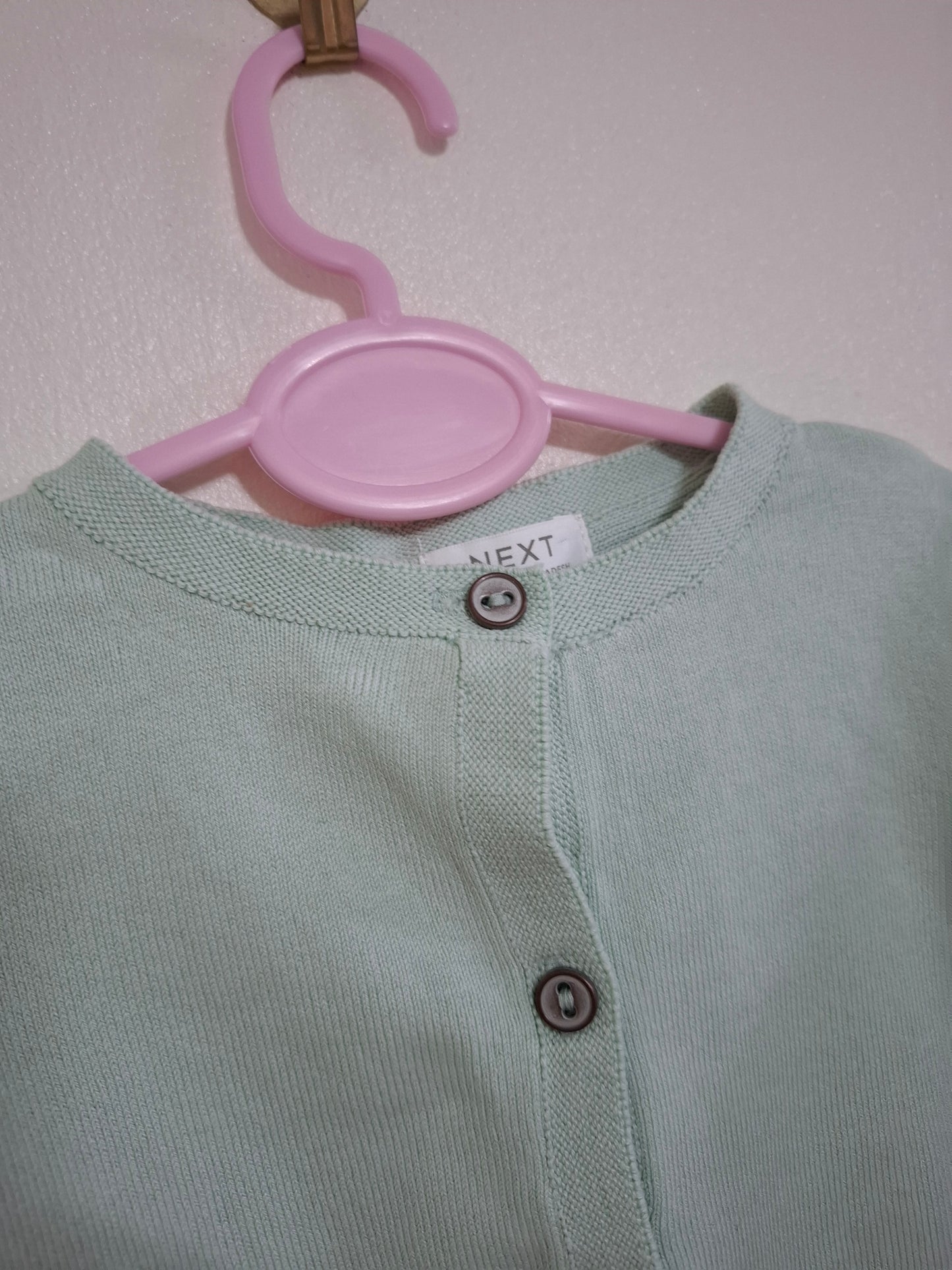 3-6m: Next Pastel Green Cardigan