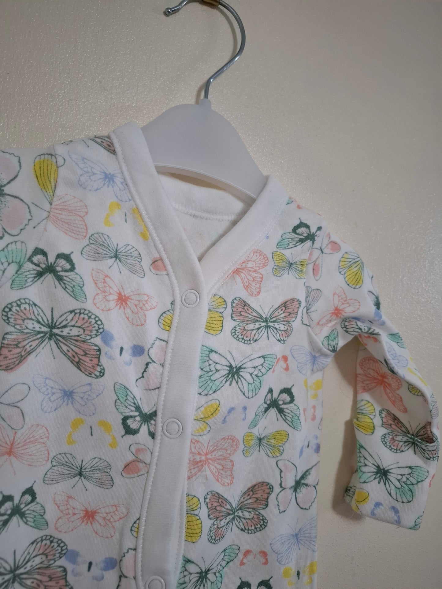 Newborn: Butterfly Sleepsuit
