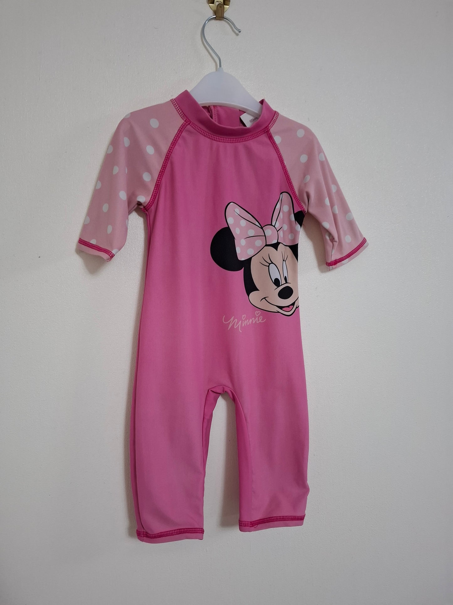 9-12m: Disney Minnie Mouse All-in-one Swimsuit