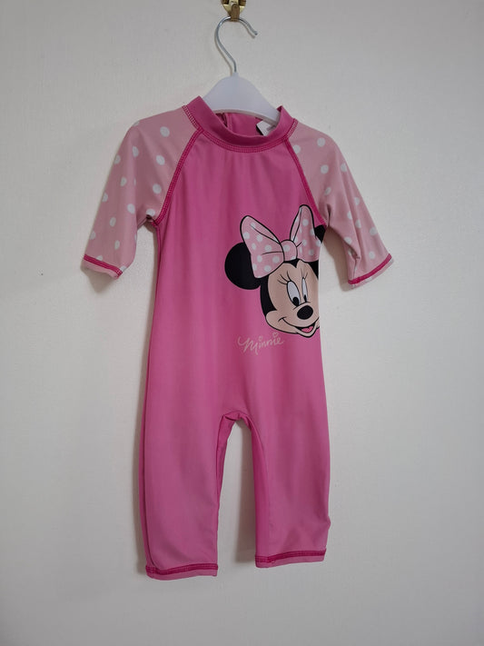 9-12m: Disney Minnie Mouse All-in-one Swimsuit