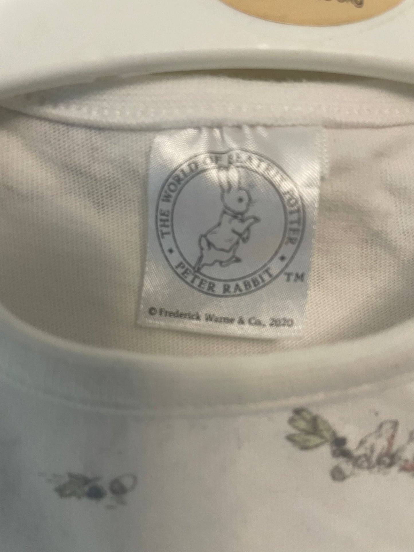 0-3m: Peter Rabbit Courdroy Pinafore and Matching Vest