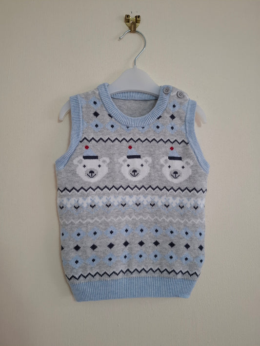 6-9m: Winter Woollen Vest