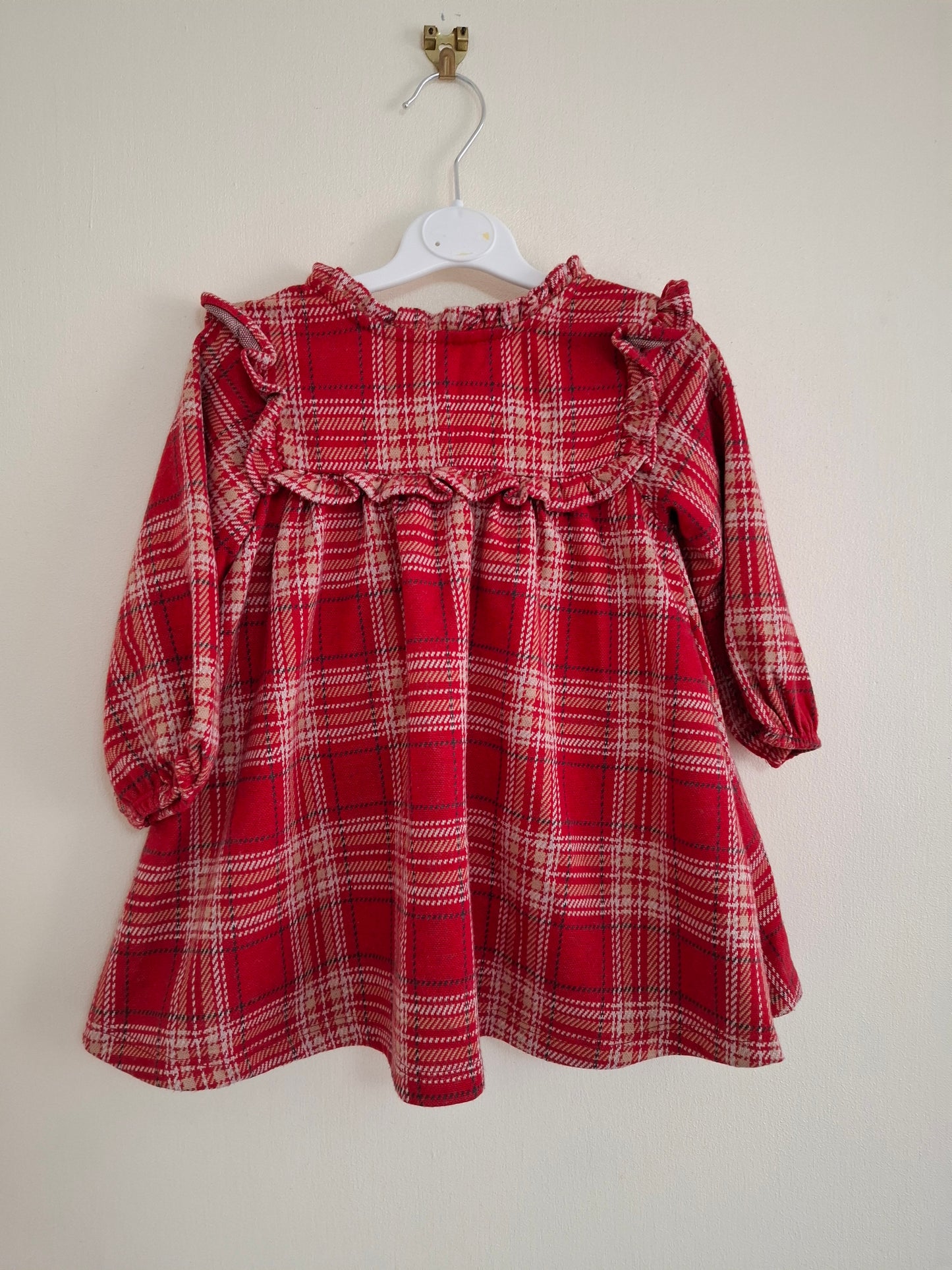 9-12m: As New Next Tartan Dress