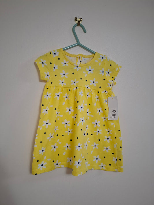 12-18m: BNWT Yellow Cotton Summer Dress
