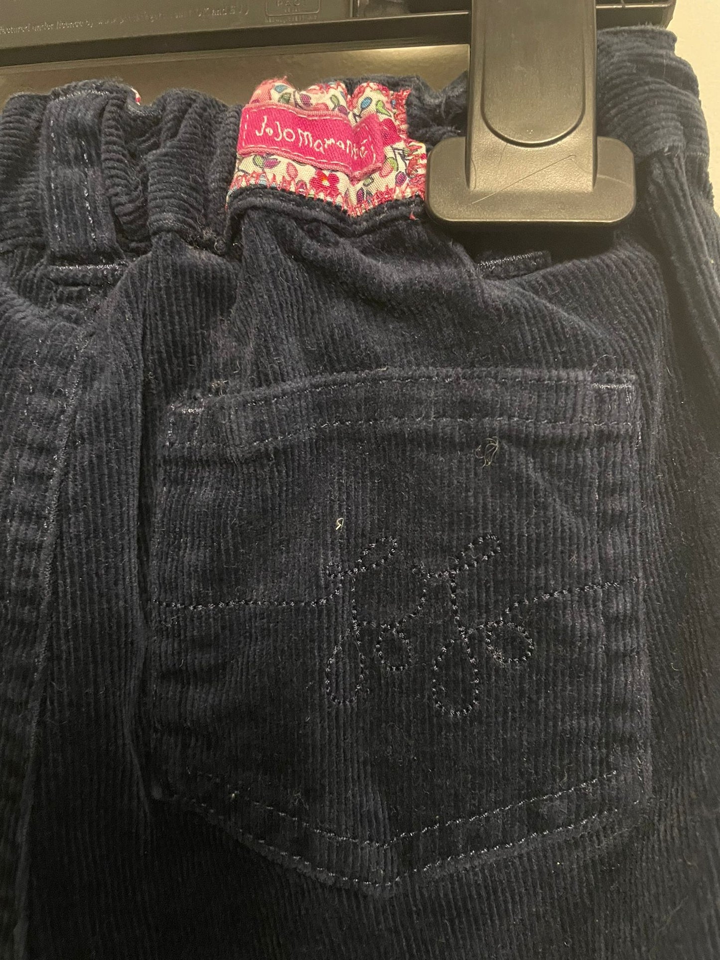 2-3y: Jojo Navy Corduroy Trousers